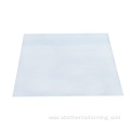 White polycarbonate plastic film for vacuum forming